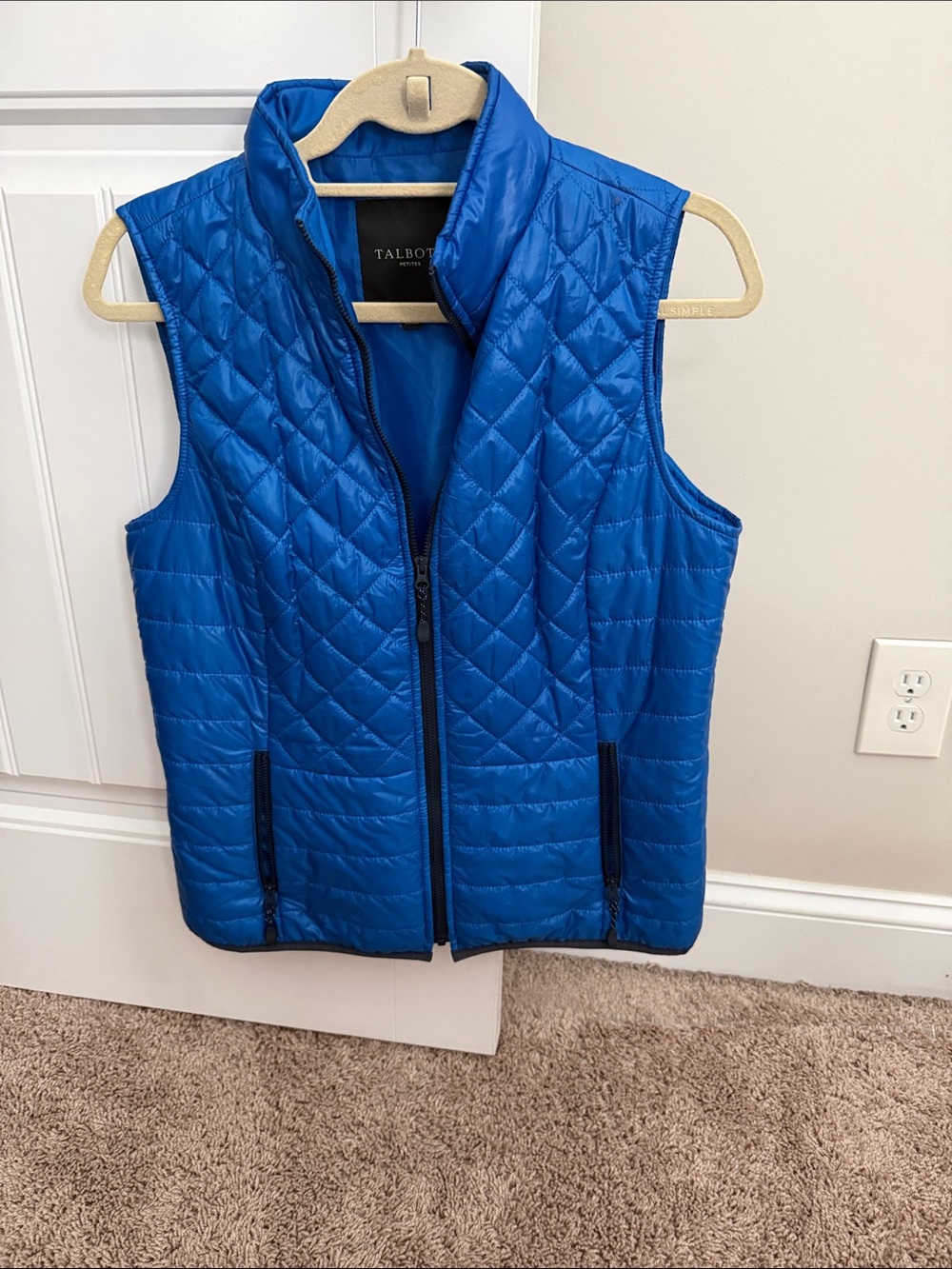 Talbots Quilted Royal Blue Packable Women's Vest